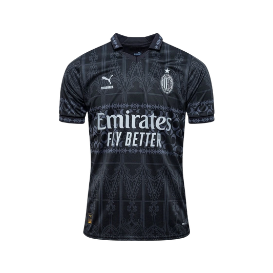 Camiseta AC Milán x Pleasure Negra 23/24