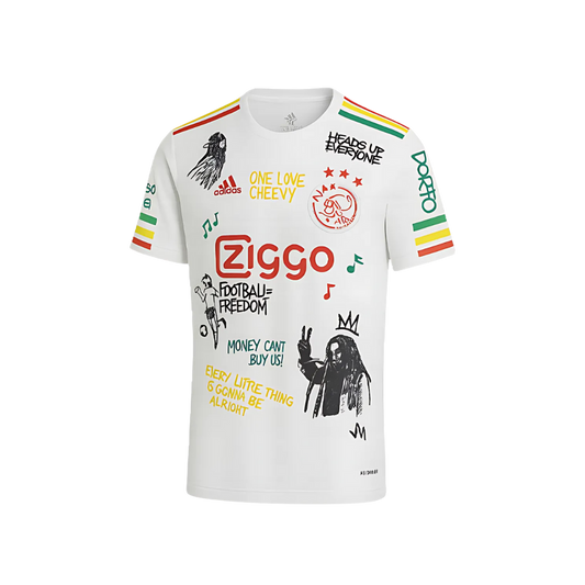 Camiseta Ajax 25/26 Edición Especial Bob Marley Blanca